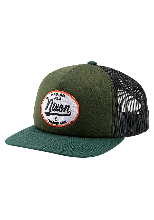Boné Nixon Tioga Trucker Oliva / Preto