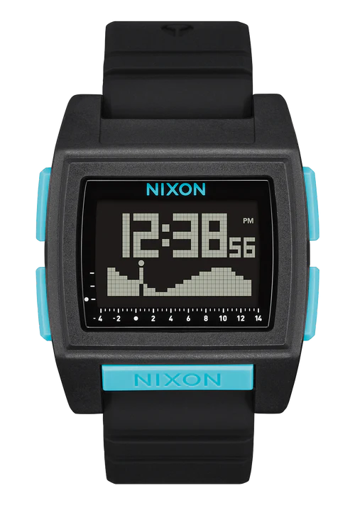 Relógio Nixon Base Tide Pro Preto/Azul