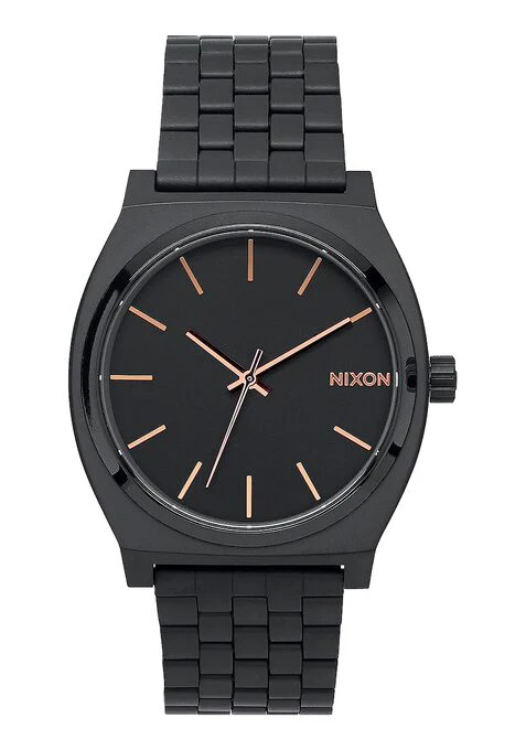 Relógio Nixon Time Teller Preto / Rosé