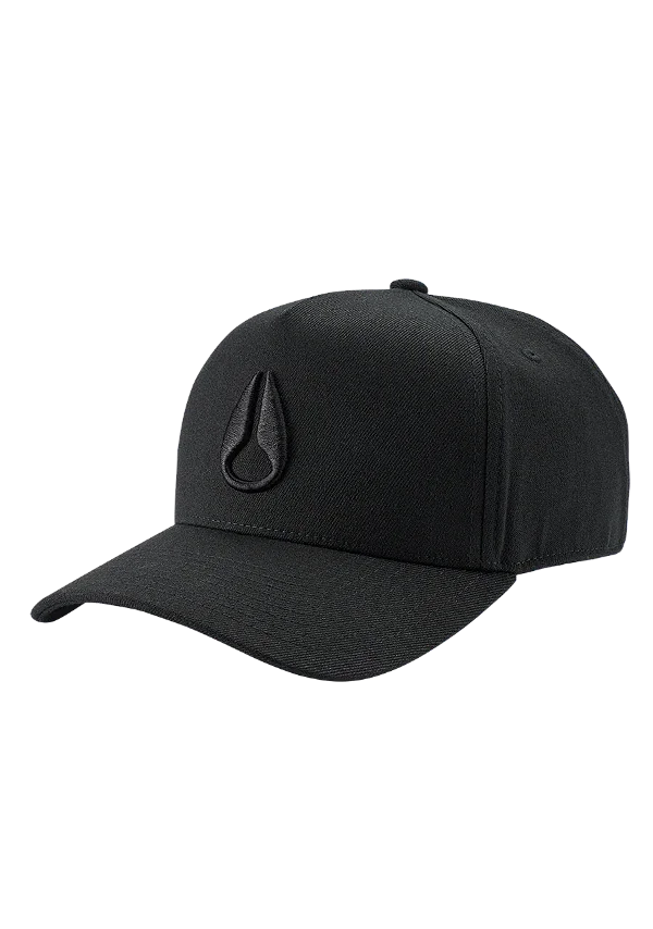 Boné Nixon Deep Down Flexfit Athletic Preto S/M