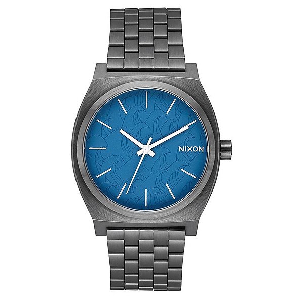 Relógio Nixon Time Teller Cinza Metálico/Azul Marinho