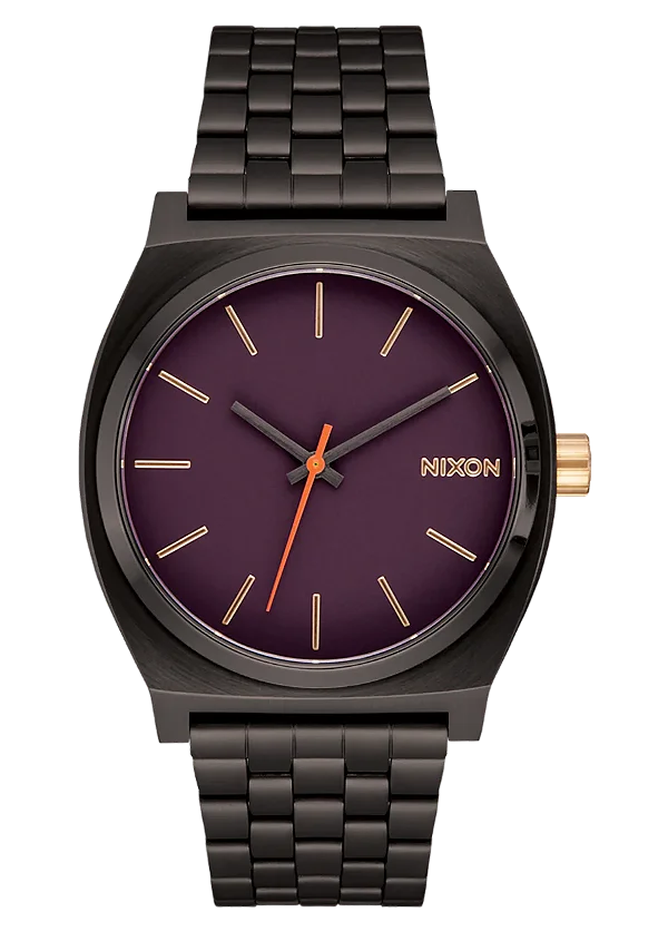 Relógio Nixon Time Teller Gunmetal / Blackberry / Dourado