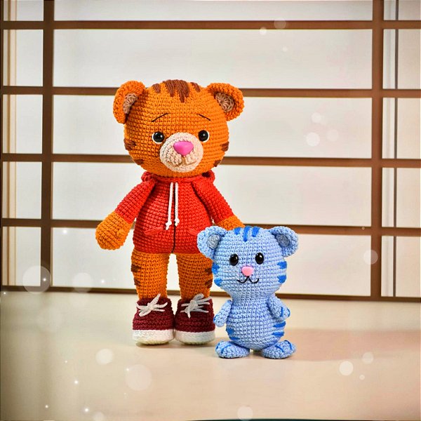 Tigre Daniel + Tigo em Amigurumi
