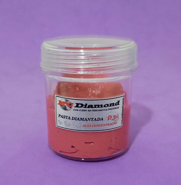 PASTA DIAMANTADA D3 vermelha 2-4 microns POTE 100g