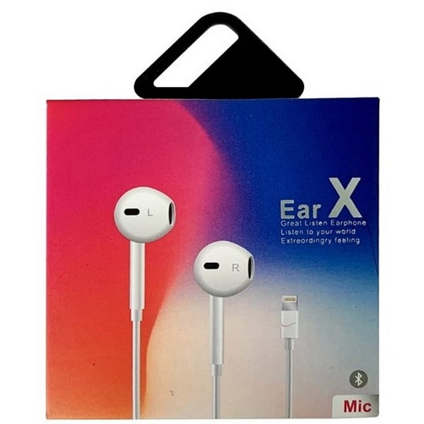 Fone de Ouvido Bluetooth com Conector Lightning - EarX - Moratech Imports -  iPhones e Acessórios