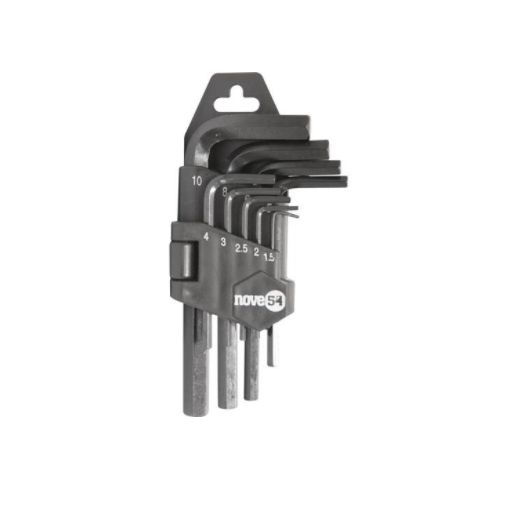 Jogo de chaves Allen curta 1,5 A 10mm Nove54