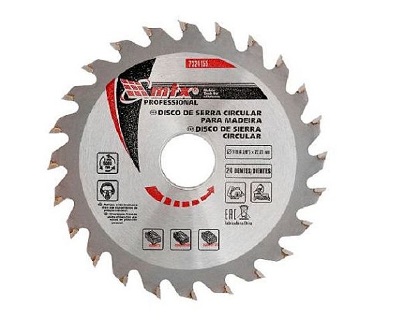 Disco Circular Widea 110 (4.3/8" X 22,23MM) X 24 dentes MTX