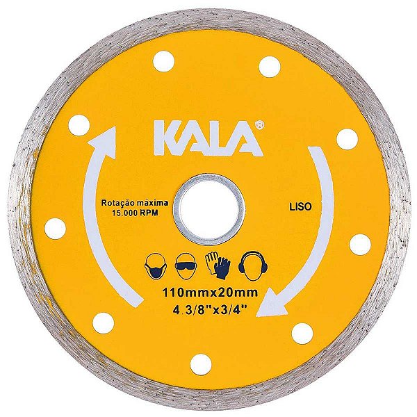 Disco Diamantado Liso 4.3/8"x20Mm 15000Rpm Kala