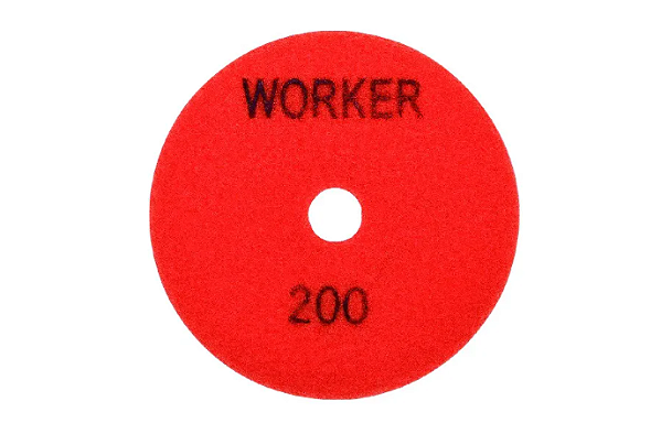 Disco Diamantado De Polimento 100mm C/ Velcro Grão 200