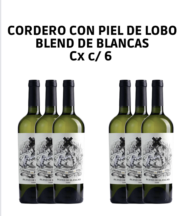 Cordero con Piel de Lobo - Blend de Blancas  - 6 garrafas 750 ml