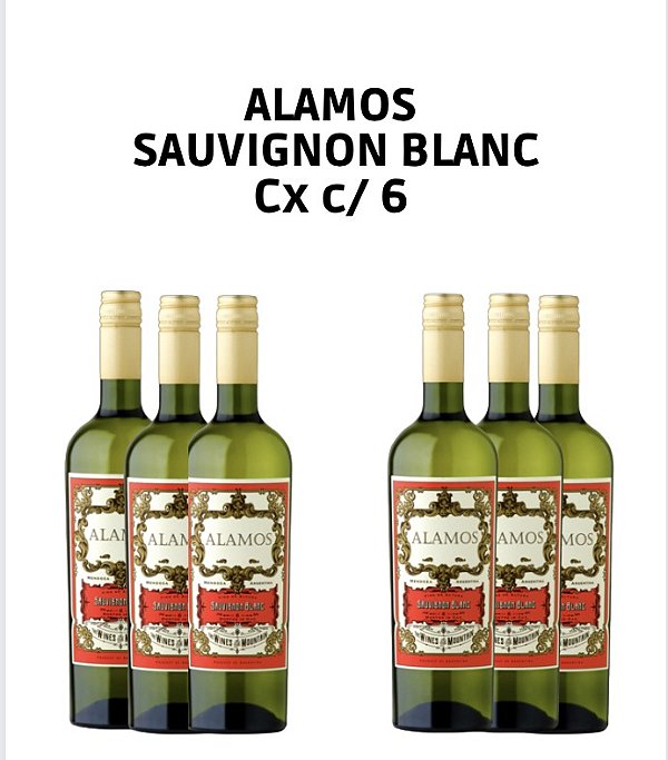 Alamos Sauvignon Blanc - Caixa c/ 6 garrafas