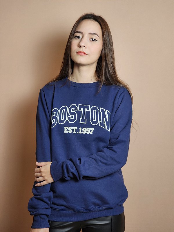 Moletom Boston Azul Marinho