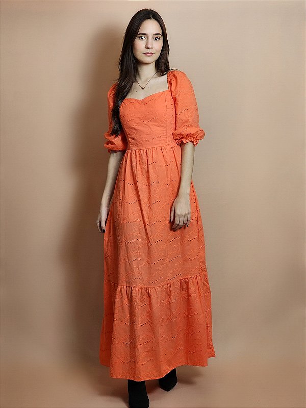 Vestido Laise - Coral