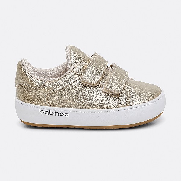 Tênis Velcro Dourado