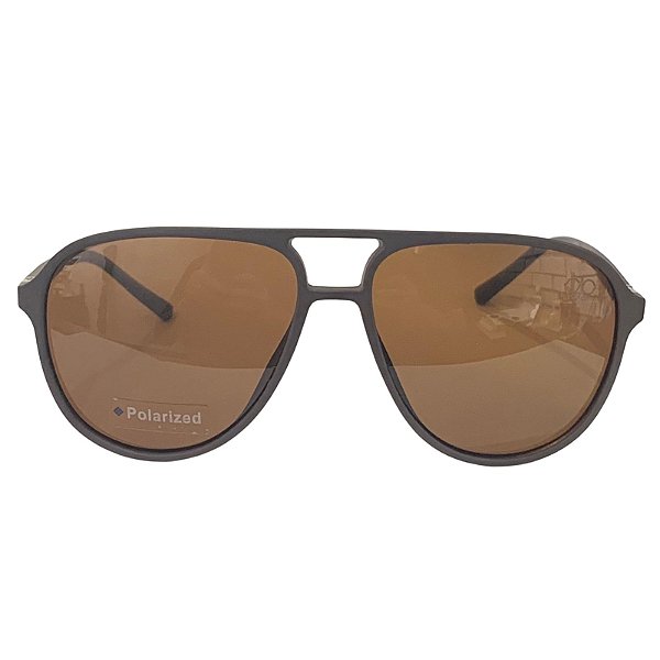 ÓCULOS DE SOL MASCULINO MR DOM EYEWEAR AVIADOR POLARIZADO MARROM - 6154 C5 55X15 135