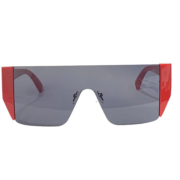 ÓCULOS DE SOL UNISEX AVATAR MASCARA OVER SIZE VERMELHO - NYD079