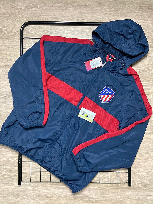 Jaqueta Corta Vento Atlético de Madrid - Tamanho P,M,G,GG e GGG