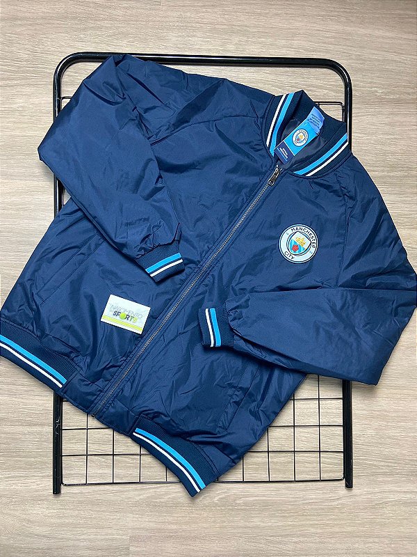 Jaqueta Bomber Manchester City - Tamanho P,M,G,GG e GGG