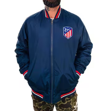 Jaqueta Bomber Atlético de Madrid - Tamanho P,M,G,GG e GGG