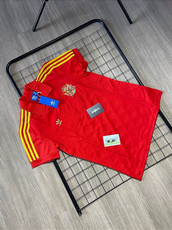 Polo Adidas Retro Espanha - Tamanho P e M