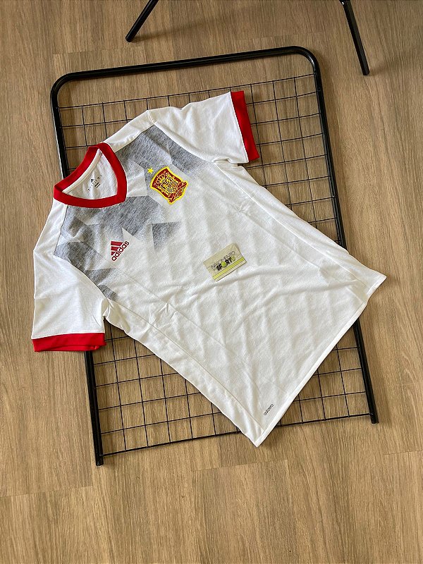 Camiseta Adidas Espanha - Tamanho P serve M