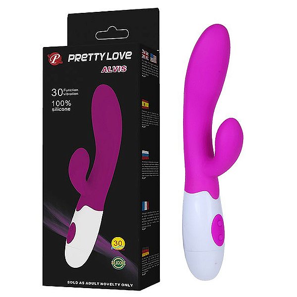 Vibrador Ponto G Pretty Love Em Silicone Com Estimulador 30 Modos De Vibrações