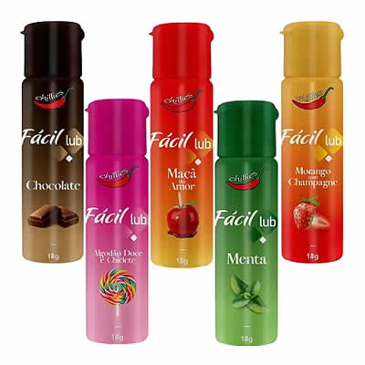 Gel Lubrificante Íntimo Beijável Fácil Lub 18g - Chillies