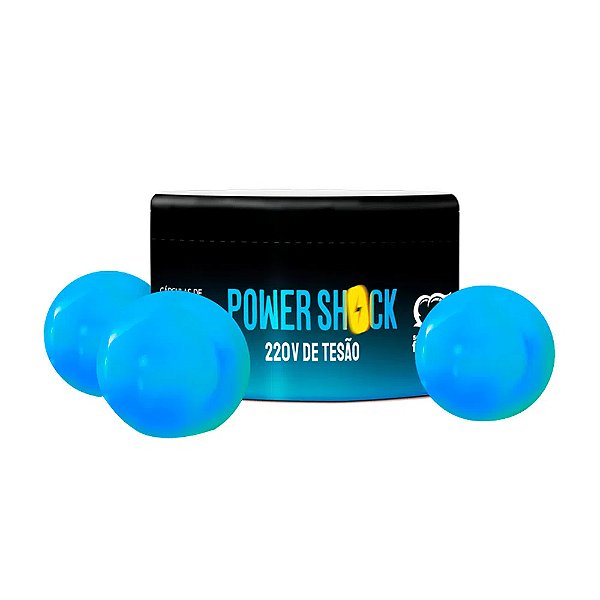 Bolinha Power Shock 220v Cápsulas De ÓLeo Corporal Eletrizante Neutro 3 Unidades Sexy Fantasy