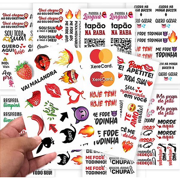 Tatuagem Adesiva Temporária 10 x 15 - Ponto Sex