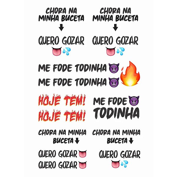 Tatuagem Adesiva Temporária 10 x 15 - Ponto Sex SKU08