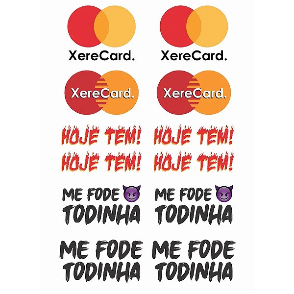 Tatuagem Adesiva Temporária 10 x 15 - Ponto Sex SKU10