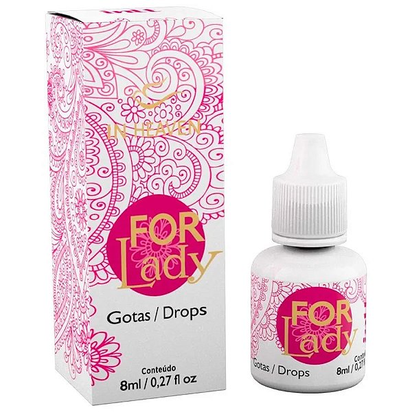 Gel Excitante Feminino For Lady Esquenta E Pulsa Com Sabor De Frutas Vermelhas 8ml - Intt
