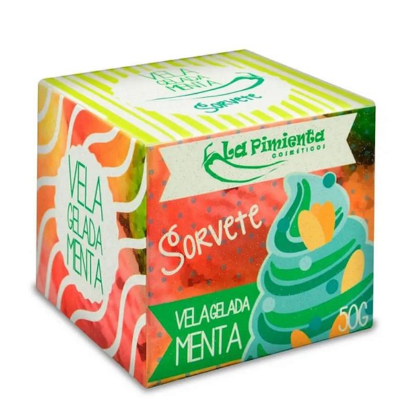 Vela De Massagem Beijável Sabor Menta - La Pimienta