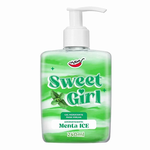Gel Hidratante Beijável Sweet Girl Menta 240g - Chillies