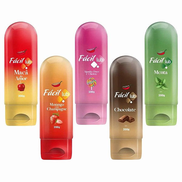 Gel Lubrificante Íntimo a Base de Água Fácil Lub 200g - Chillies