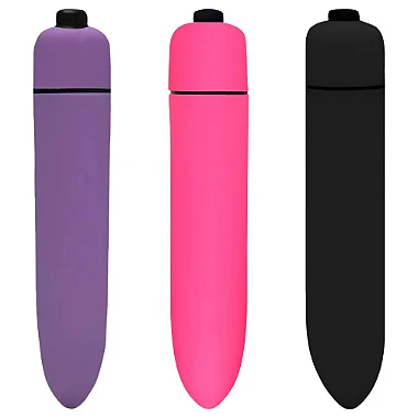 Vibrador Power Bullet Aveludado Massageador de Clitóris em Cápsula - Sexy Import