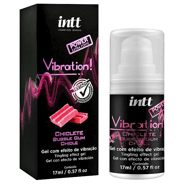 Vibration Gel Excitante que Vibra Sabor Chiclete 17ml Intt