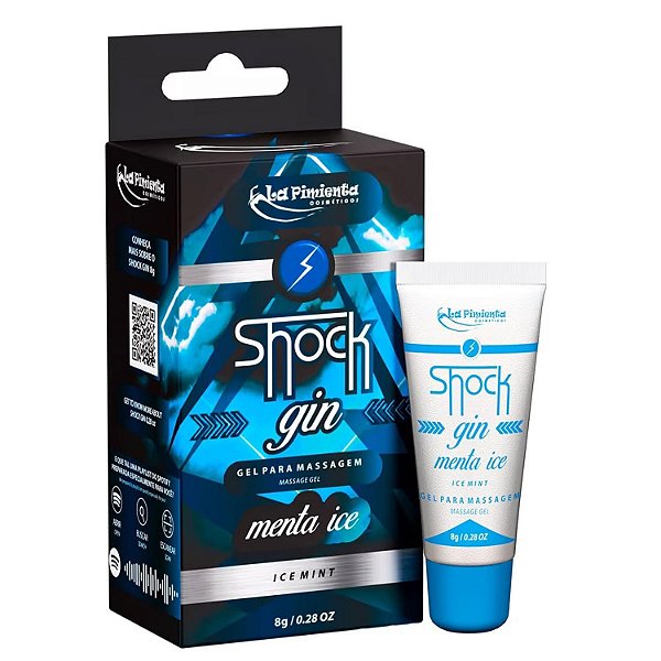 Shock Gin Vibrador Líquido 8g Sabor Menta Ice La Pimienta