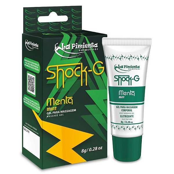 Shock G Vibrador Líquido Excitante 8g Sabor Menta - La Pimienta