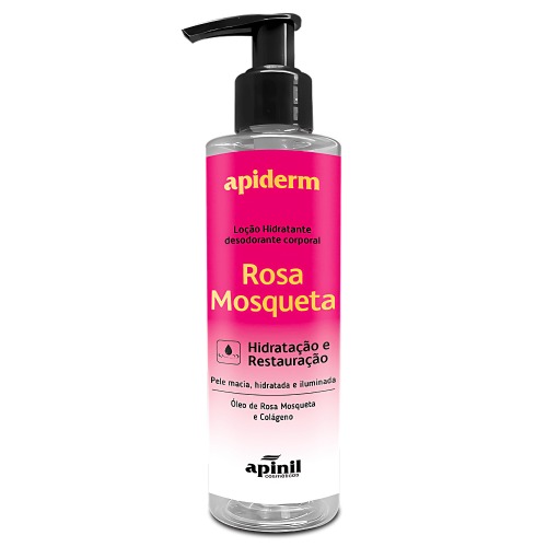 Loção Hidratante Rosa Mosqueta 180g Apinil Cosméticos