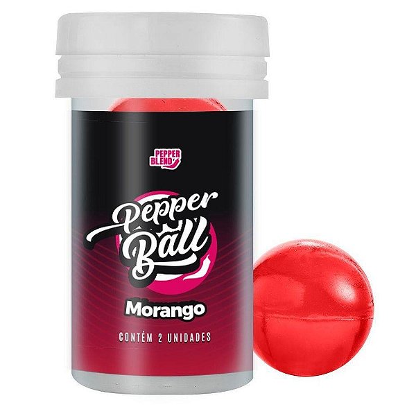 Bolinhas Explosivas Pepper Ball Morango 2 Unidades Beijável - Pepper Blend