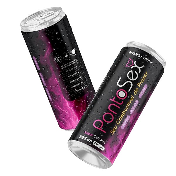Energético Funcional Sabor Catuaba + Vitaminas 355ml Ponto Sex - Seu Combustivel do Prazer
