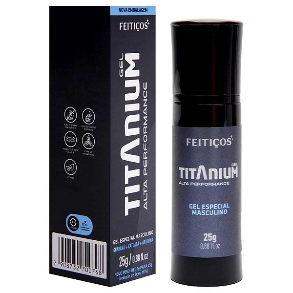 Titanium Gel Performance Masculina 25G Feitiços