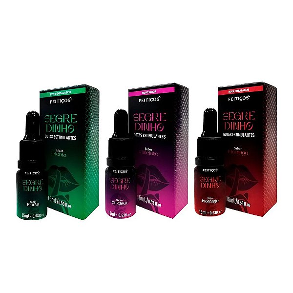 Segredinho Aromático Gotas Excitantes 15Ml Feitiços
