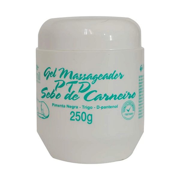 Gel Massageador PTD Sebo de Carneiro 250g Apinil Cosméticos