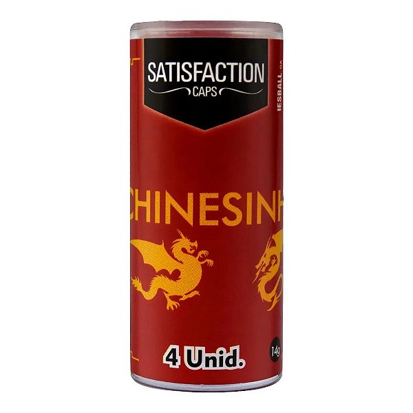 Ball Chinesinha Cápsula Excitante Unissex com 4 unidades Satisfaction Caps