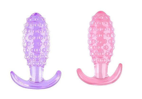 Plug Anal Cônico com Textura de Bolinhas 10,5X3,5CM Sexy Import
