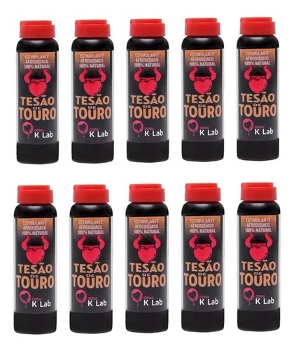 Kit 10 Tesão Estimulante Afrodisíaco Natural 10ml - K-Lab