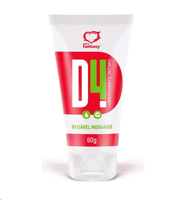 D4 Lubrificante Íntimo Beijável 60G Sexy Fantasy