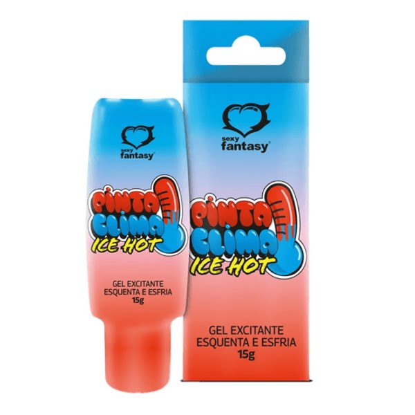 Pinta Clima Excitante em Gel Ice e Hot 15g Sexy Fantasy